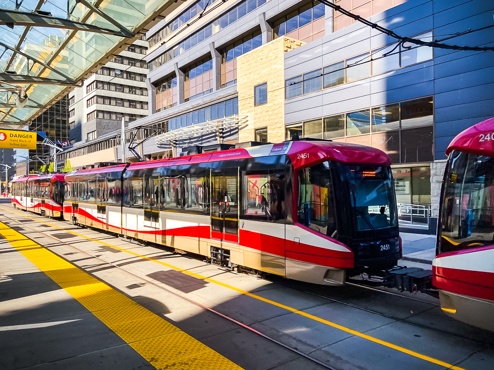 04 C Train Le Tramway De Calgary Gratuit Sur La 7e Avenue