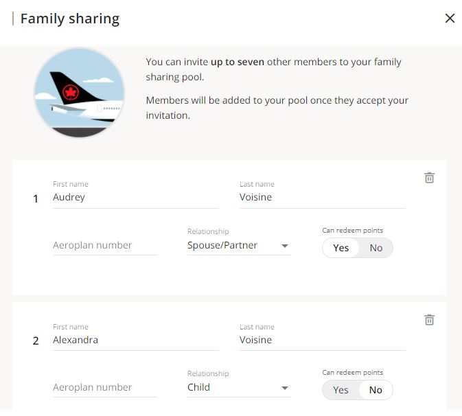 Aeroplan Dashboard