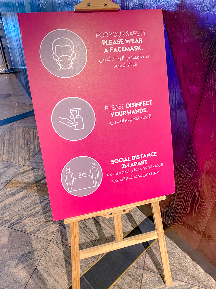 W Dubai The Palm Mesures covid-19