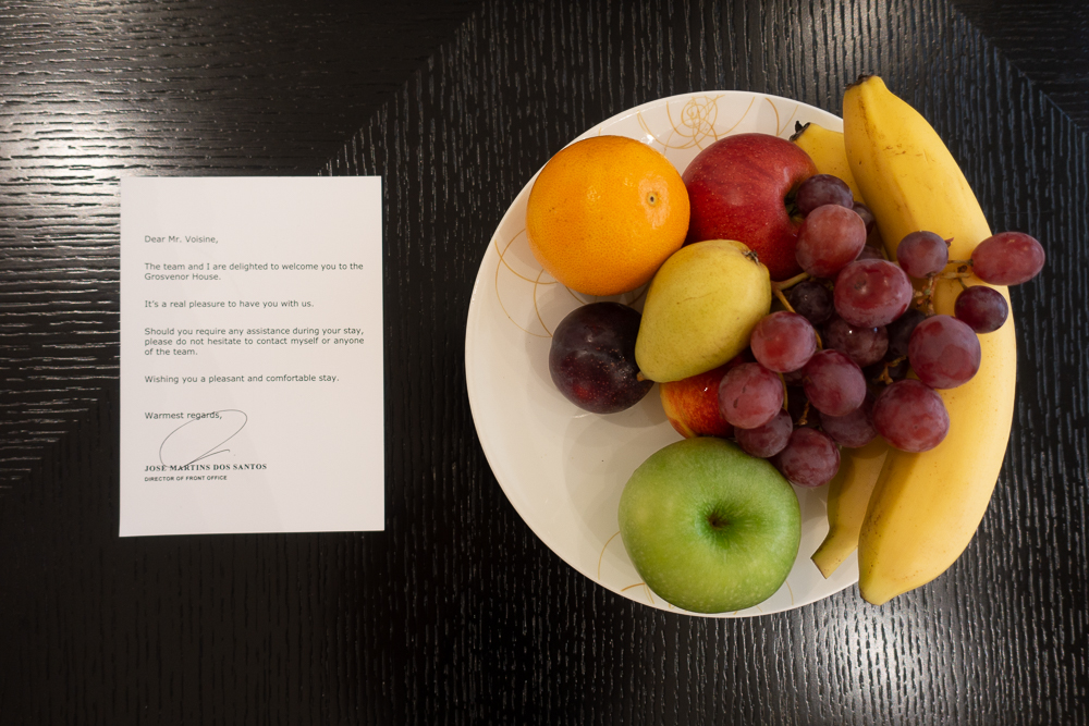 Grosvenor House Welcome Gift