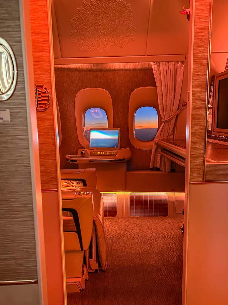Emirates Nouvelle Premiere Classe 2eme Vol Lever De Soleil
