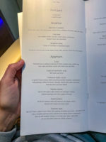 Emirates Nouvelle Premiere Classe 2eme Vol Menu 158