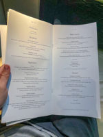 Emirates Nouvelle Premiere Classe 2eme Vol Menu 159