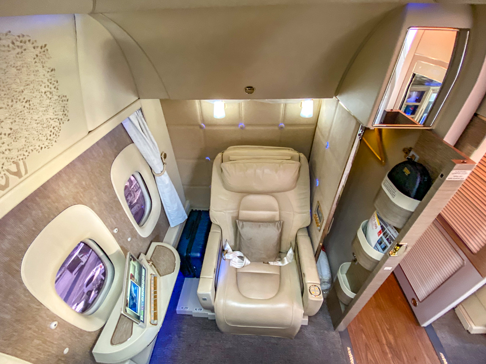 Emirates Nouvelle Premiere Classe Vue Siege Dans Son Ensemble