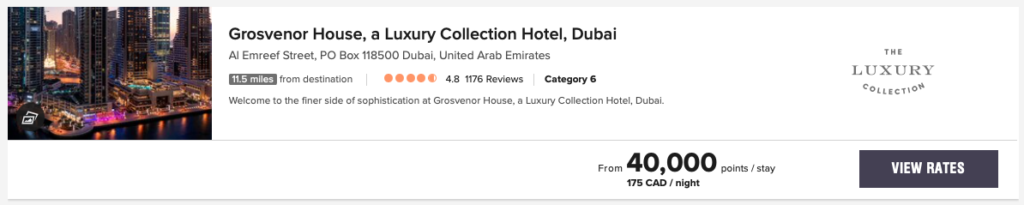 Rate Grosvernor House