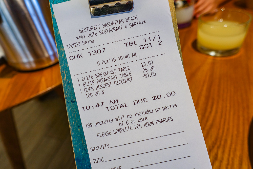 Westdrift Manhattan Beach Petit Dejeuner 46