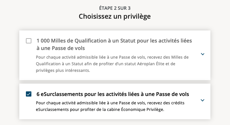 Privilege Aeroplan 2 Fr