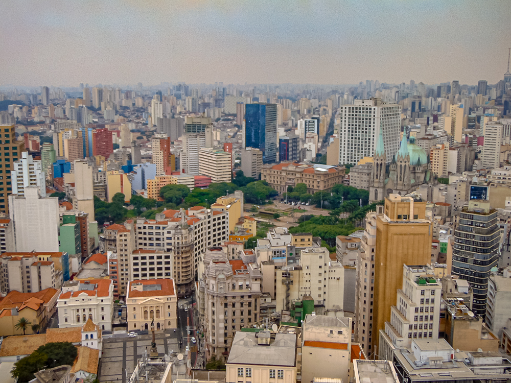 Sao Paulo Vue De L Observatoire De L Edifice Altino Arantes Farol Santander