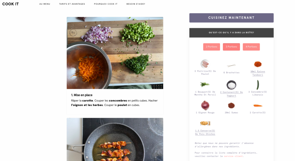 Cook It Exemple Recette