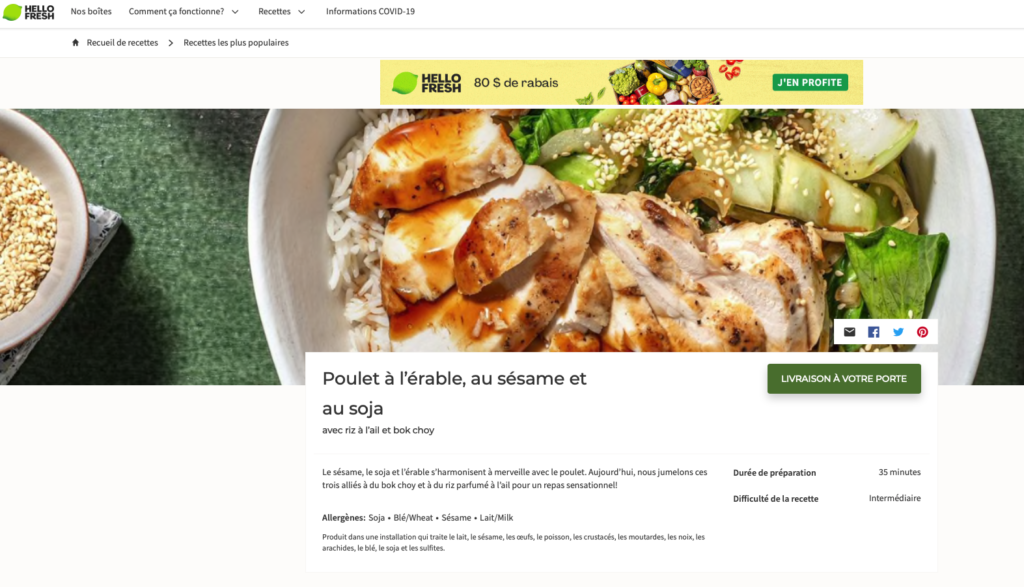 Hellofresh Exemple Recette