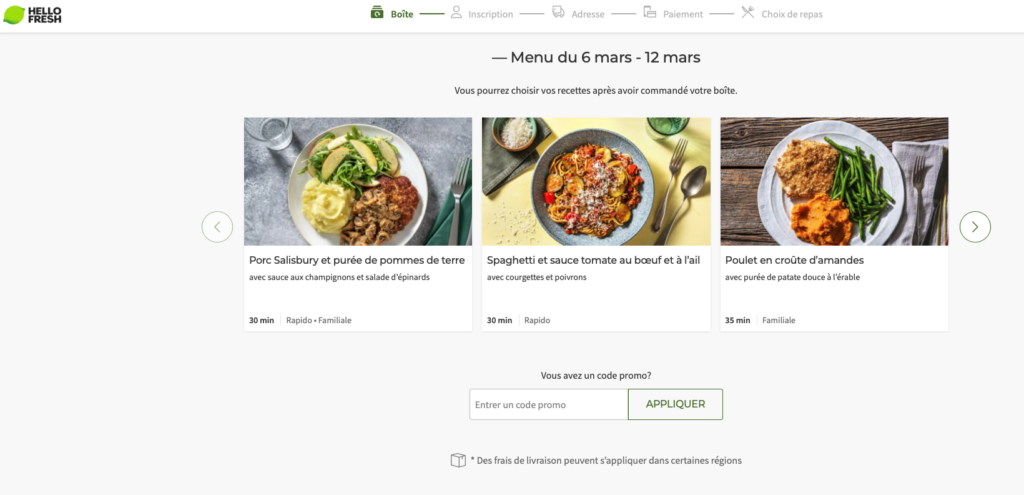 Hellofresh Semaine