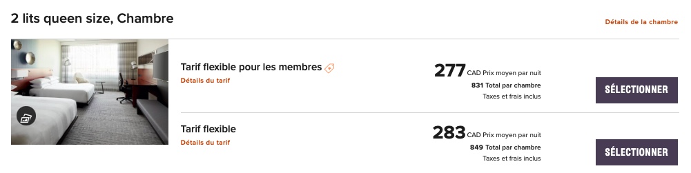 Marriott Yul Standard Fr