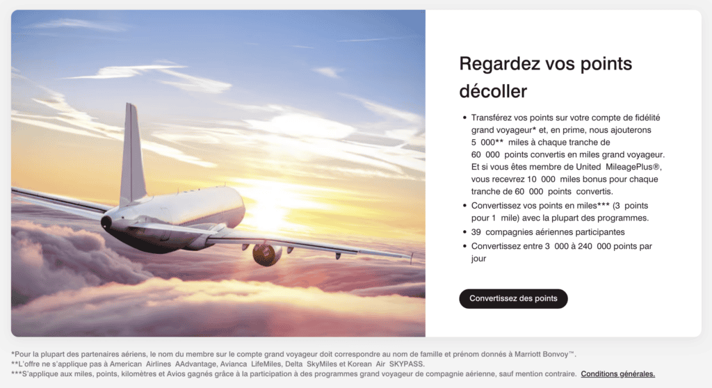 marriott transfert milles fr