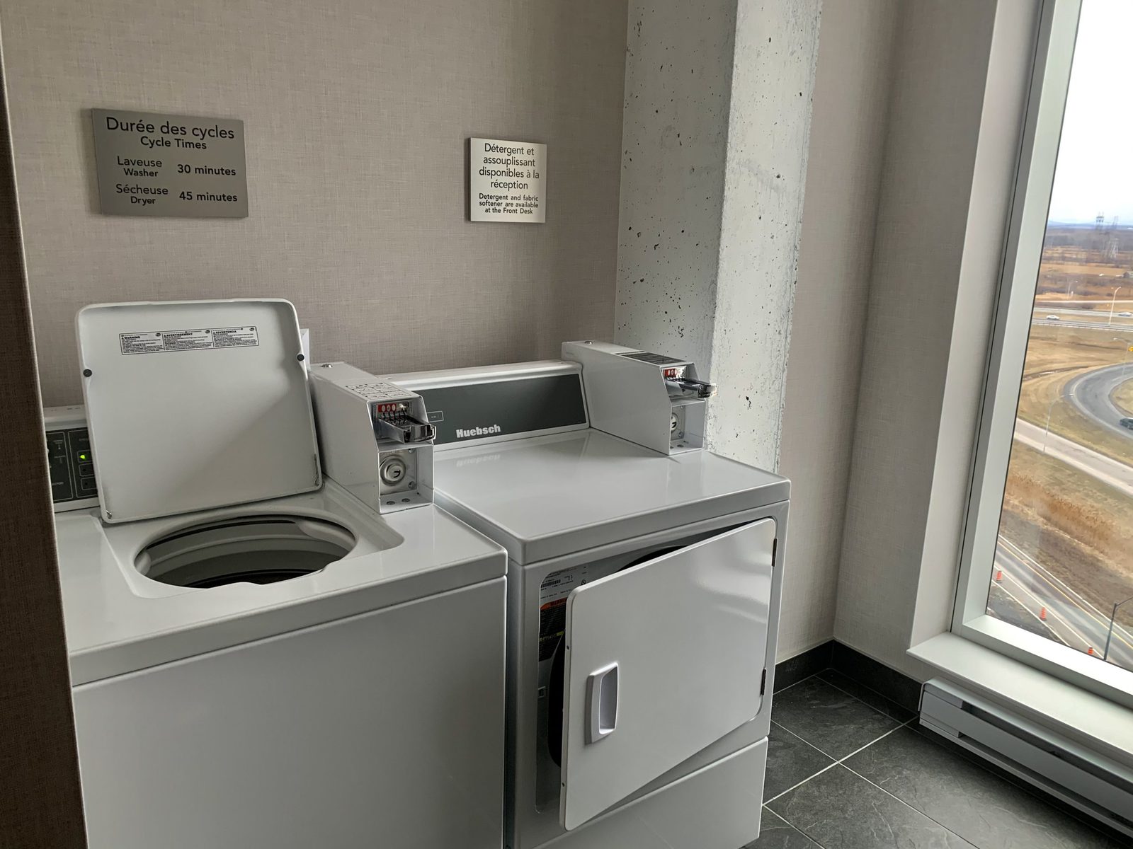 Buanderie pour les clients
