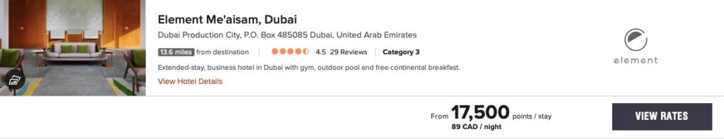 Element Me Aisam Tarif