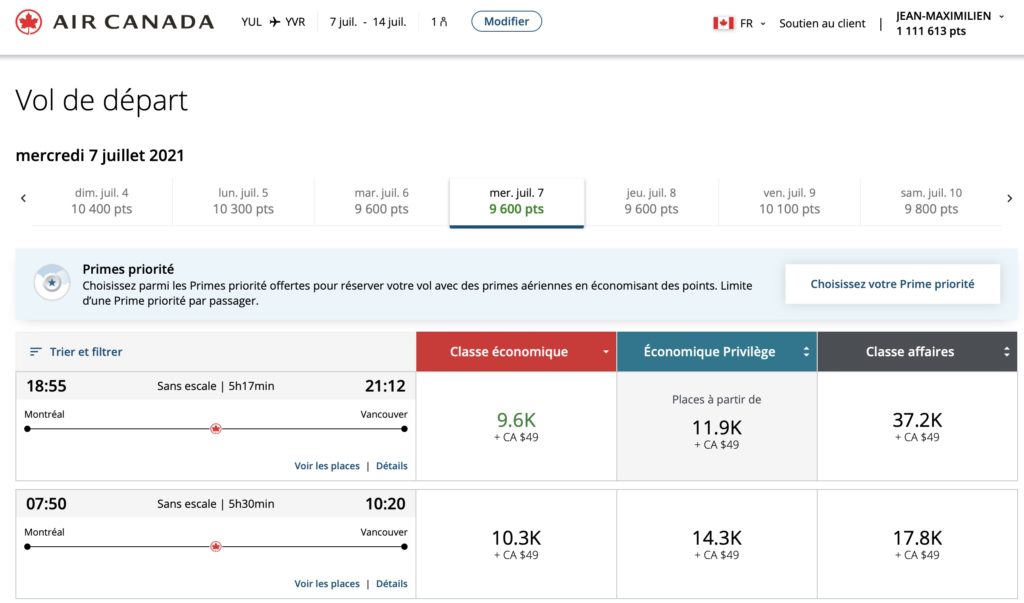 Calendrier Primes Aeroplan Mai Fr