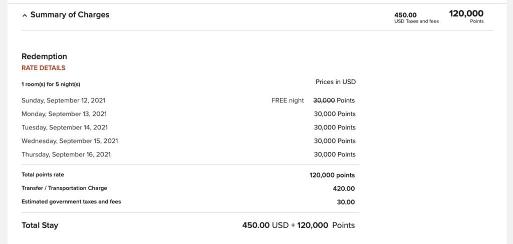 Meridien Maldives Details Points