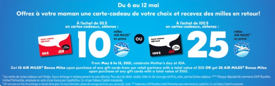 Promo Cartes Cadeaux Iga