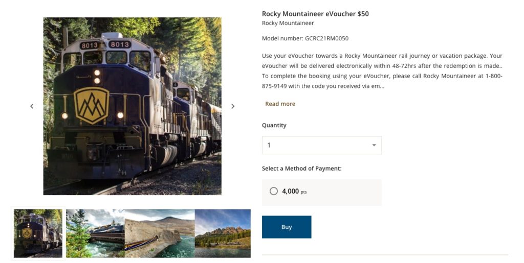 Rockymountaineer Aeroplan Bons Fr
