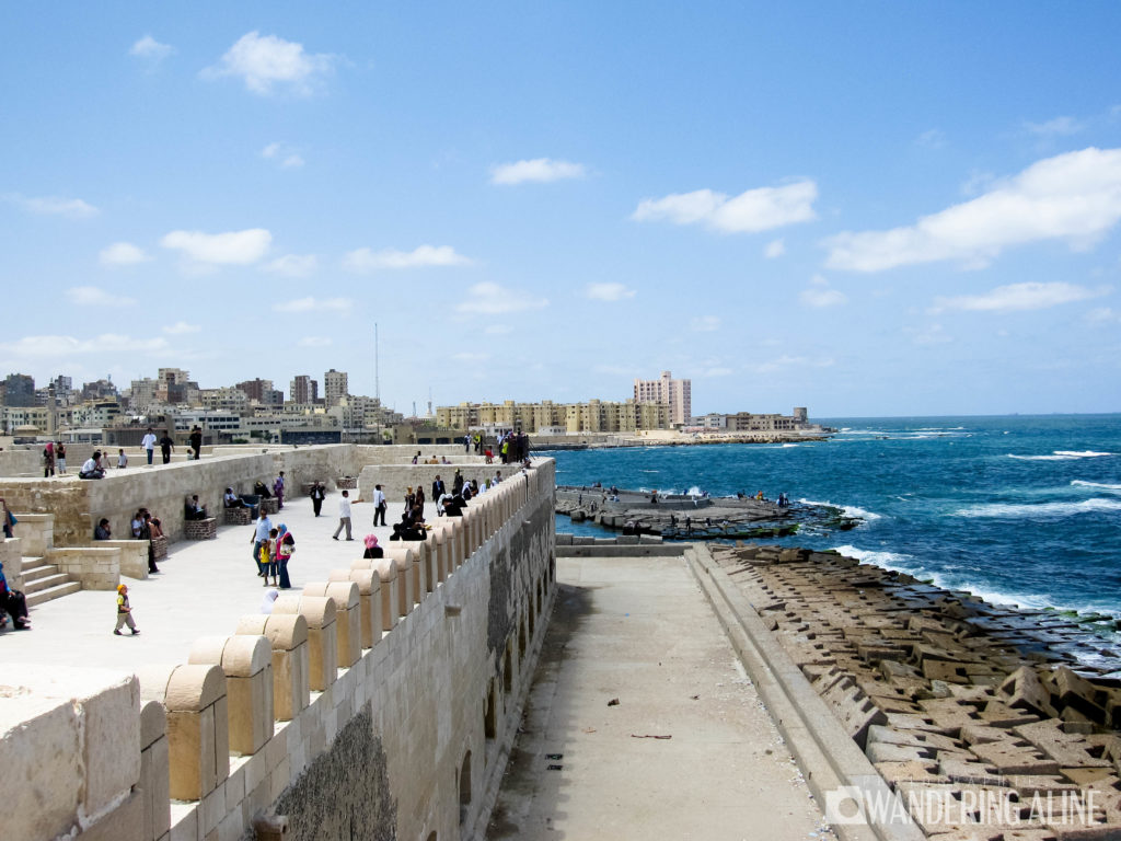 Vue de la Citadelle de Qaitbay Alexandrie