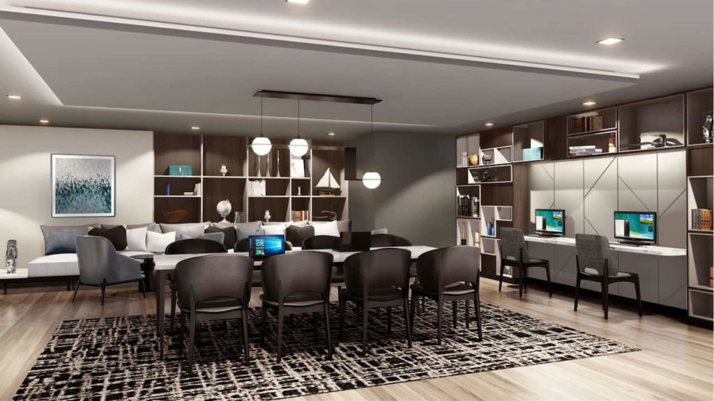 Hyatt Place Montreal Downtown Business Lounge. X