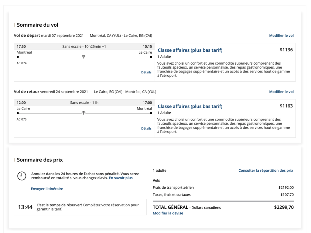 Vol Yul Cai Affaires En Dollars