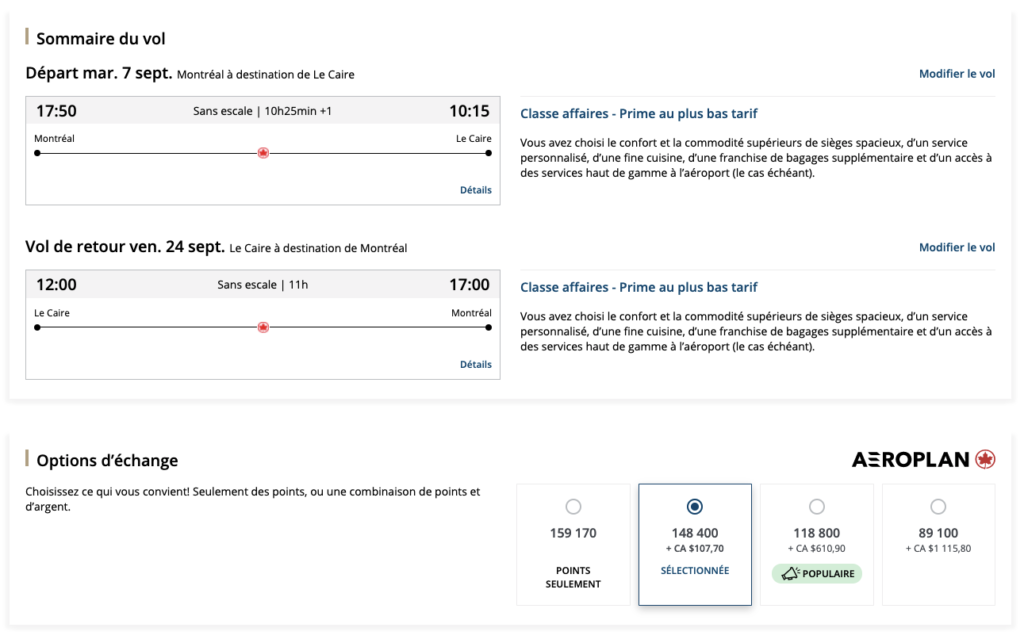 Vol Yul Cai Affaires Pts