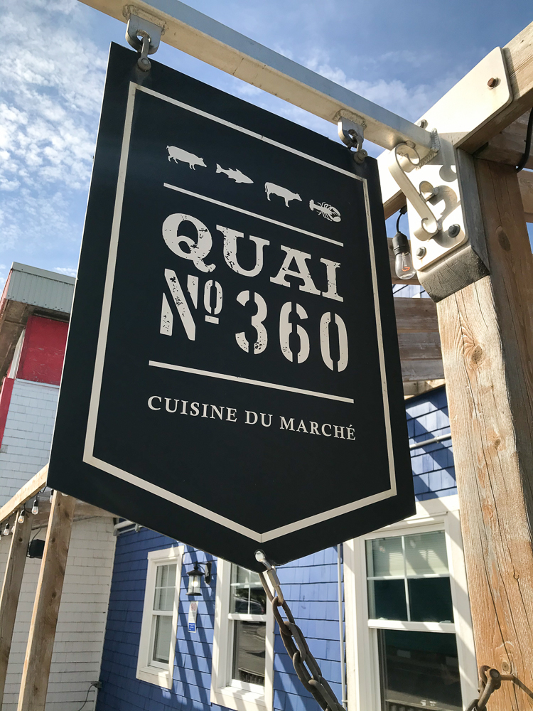 pancarte quai n360 Iles de la Madeleine