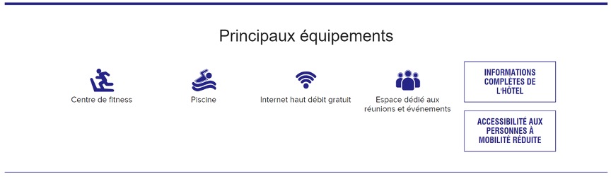 Principaux equipements Delta Hotels Saguenay Conference Centre