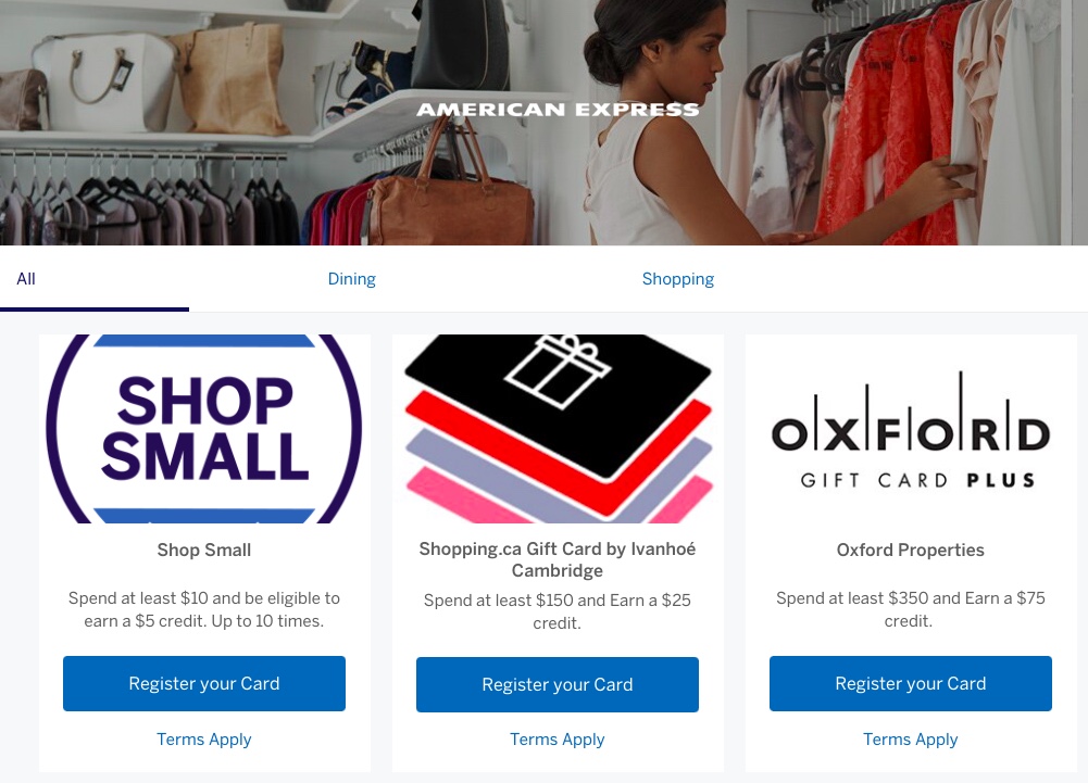 Offers Amex Scotia Fr network