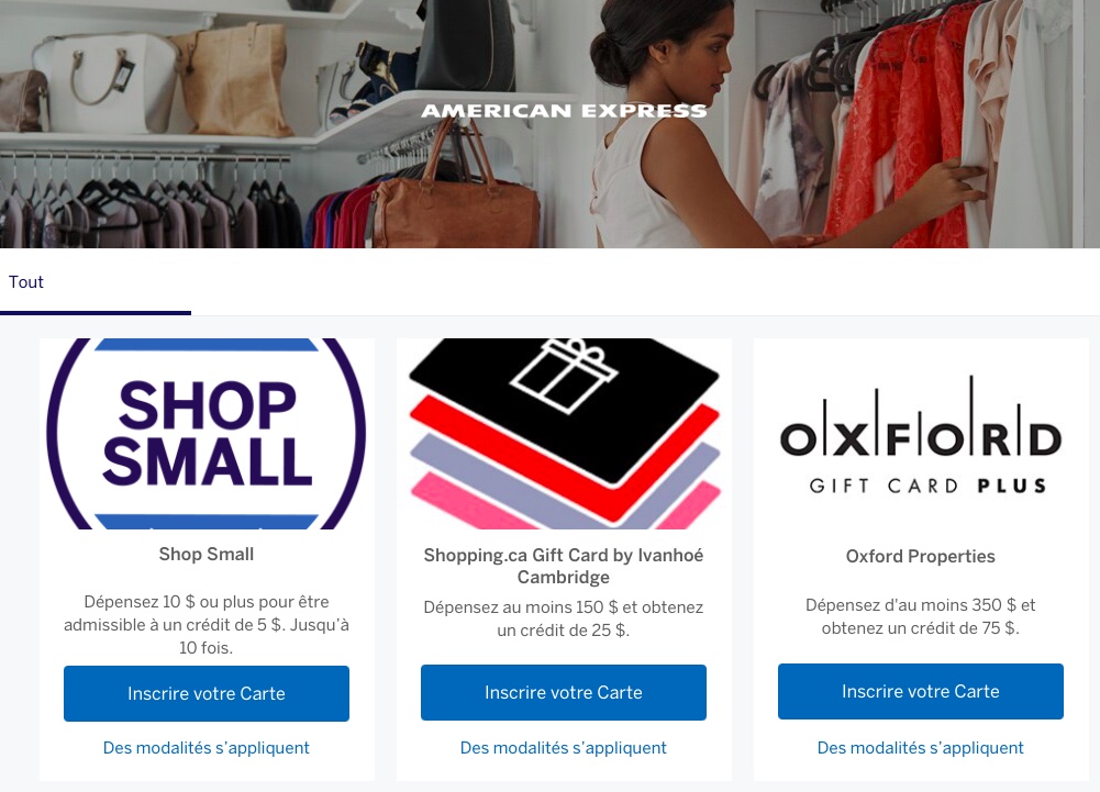 Offres Reseau Amex Scotia Fr