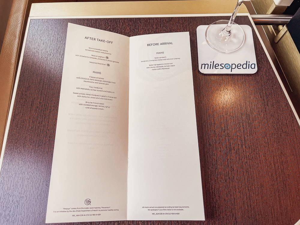 Etihad Business Class