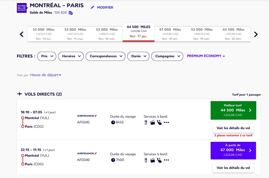 af flying blue yul cdg peco fr