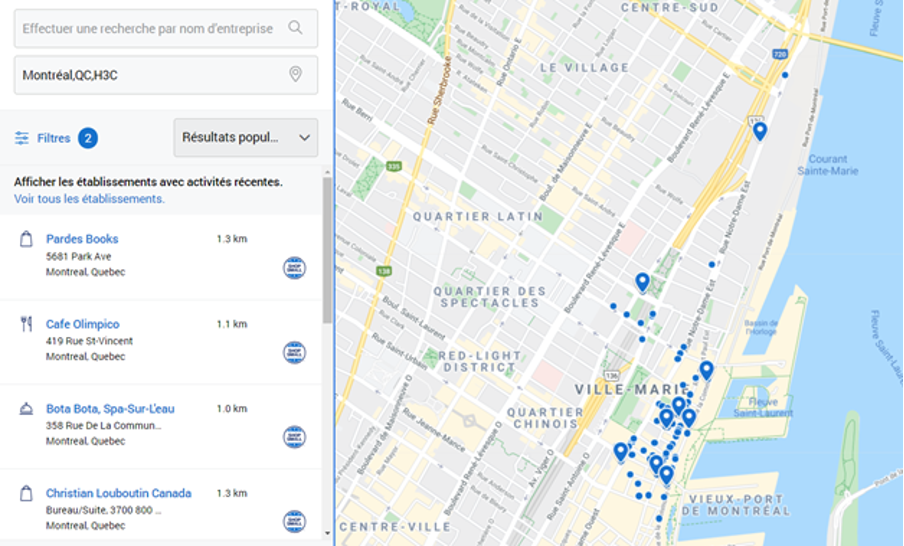 american express google map