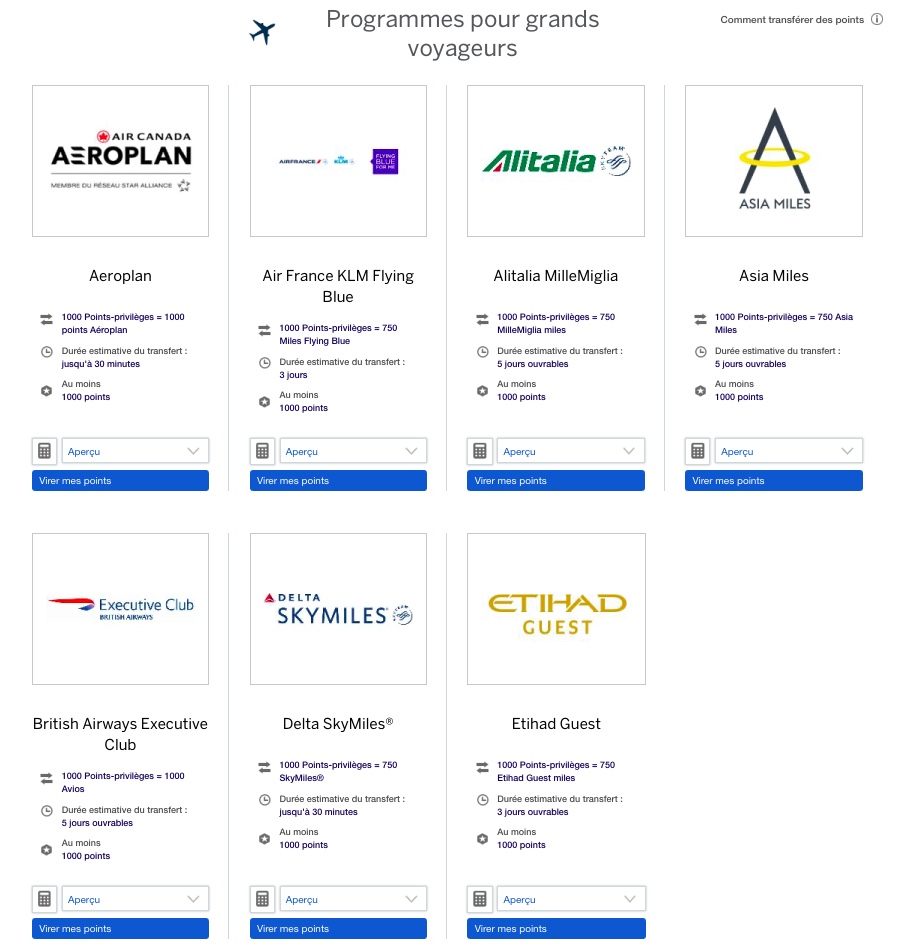 programmes aeriens partenaires american express fr