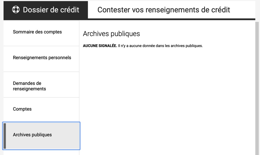 Cote de crédit Desjardins