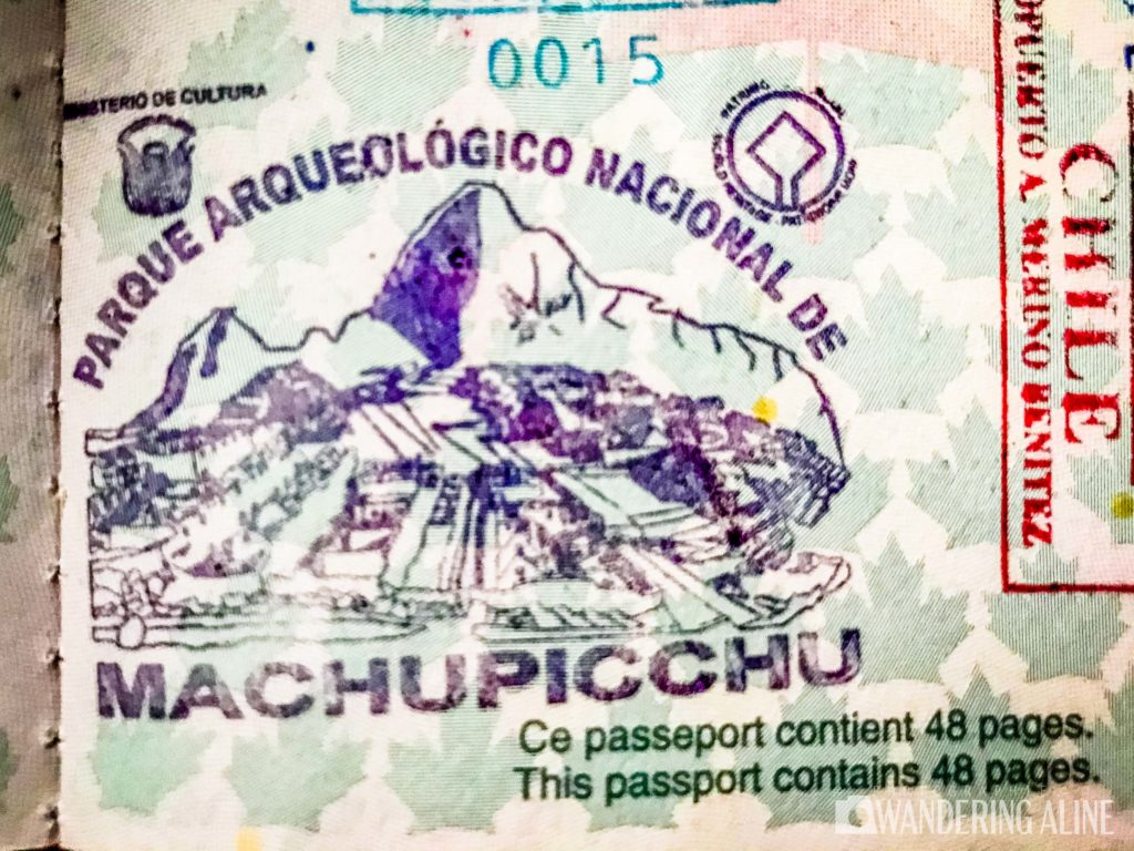 Étampe Machu Picchu