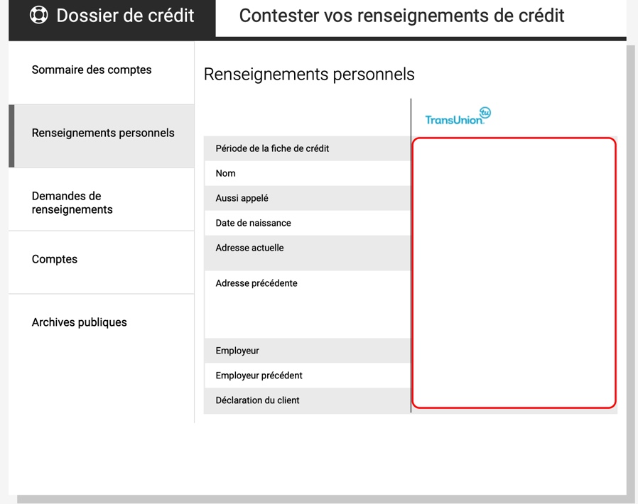 Cote de crédit Desjardins