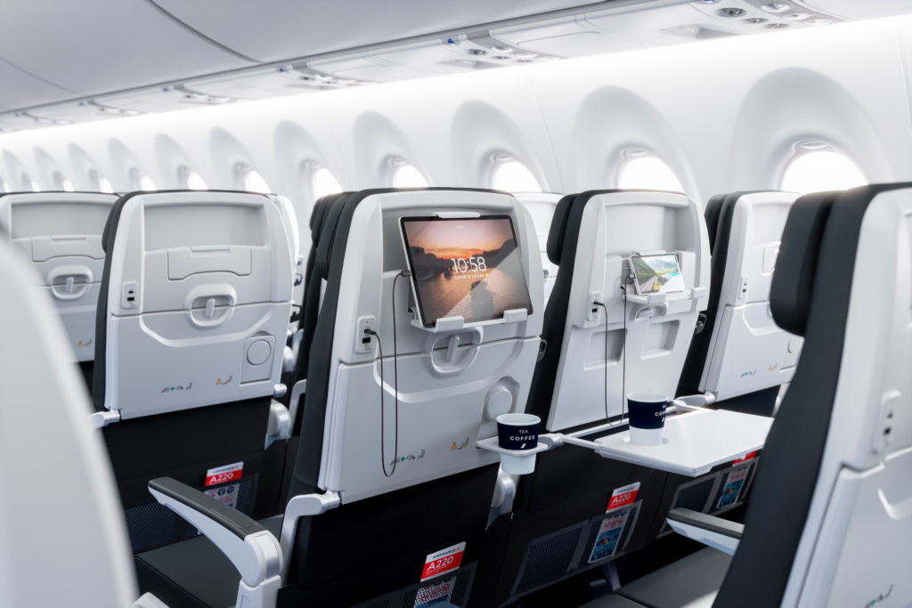 A Air France cabin