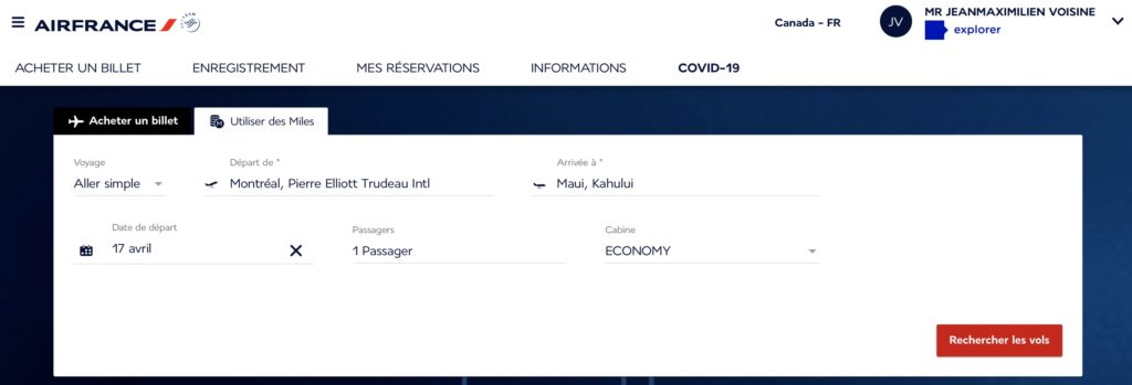 reservation flying blue air france fr