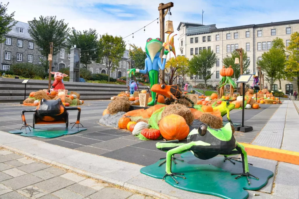 Decorations Halloween Jardins Hotel De Ville Web Credit Quebec Cite