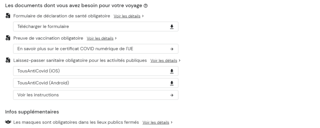 List of documents FRA