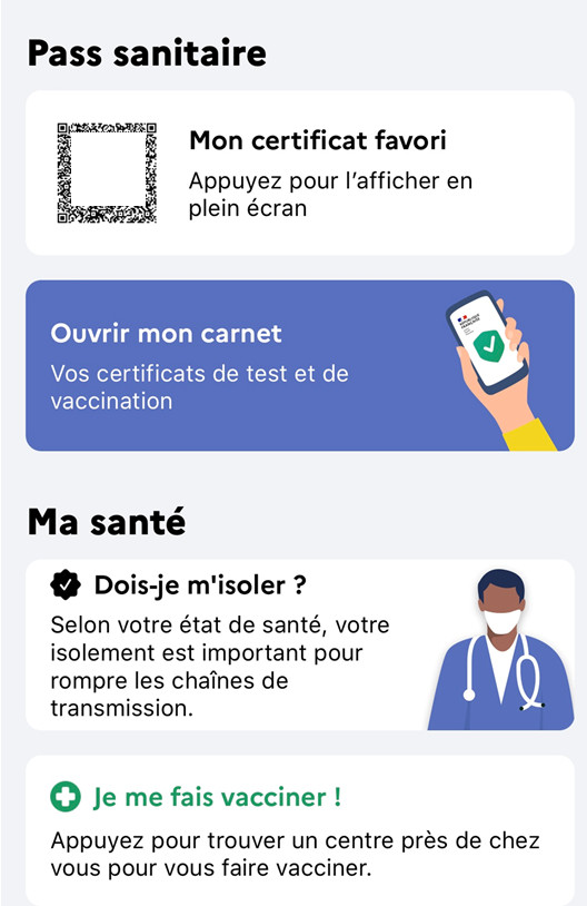 Pass sanitaire