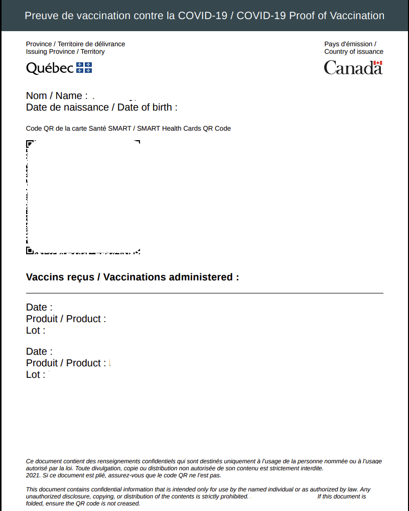 Preuve vaccin qc can