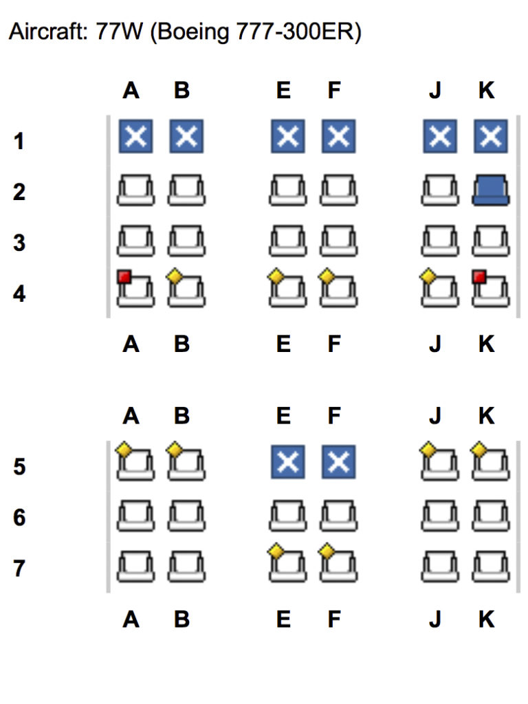 Qatar Airways ancienne classe affaire