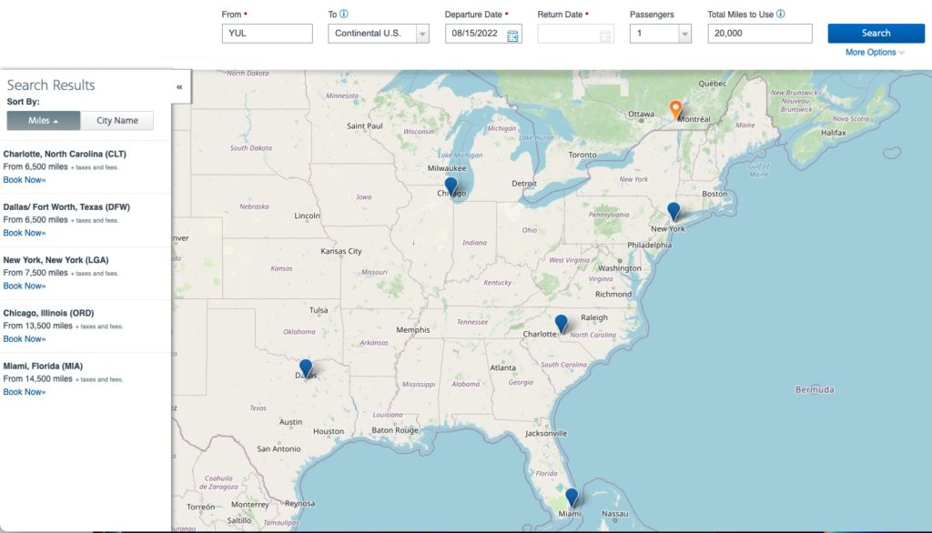 carte aadvantage comparatif avios