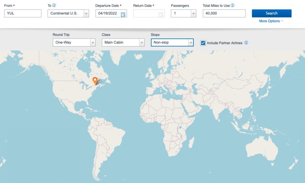 carte monde aadvantage