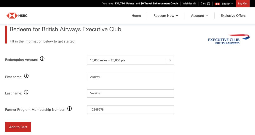 use miles british hsbc en