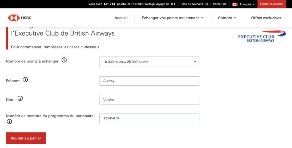utiliser miles british hsbc fr