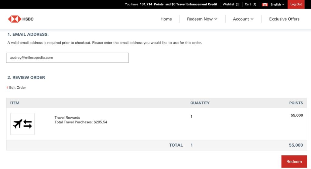 use travel confirmation hsbc en